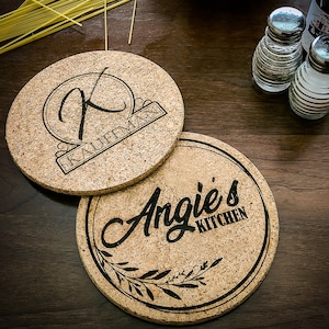 Personalized Cork Trivets