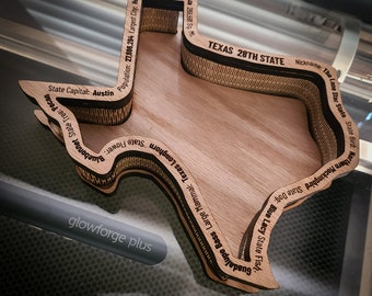 Texas Tray, Texas Key Caddy, Texas Candy Dish - Can be customized!