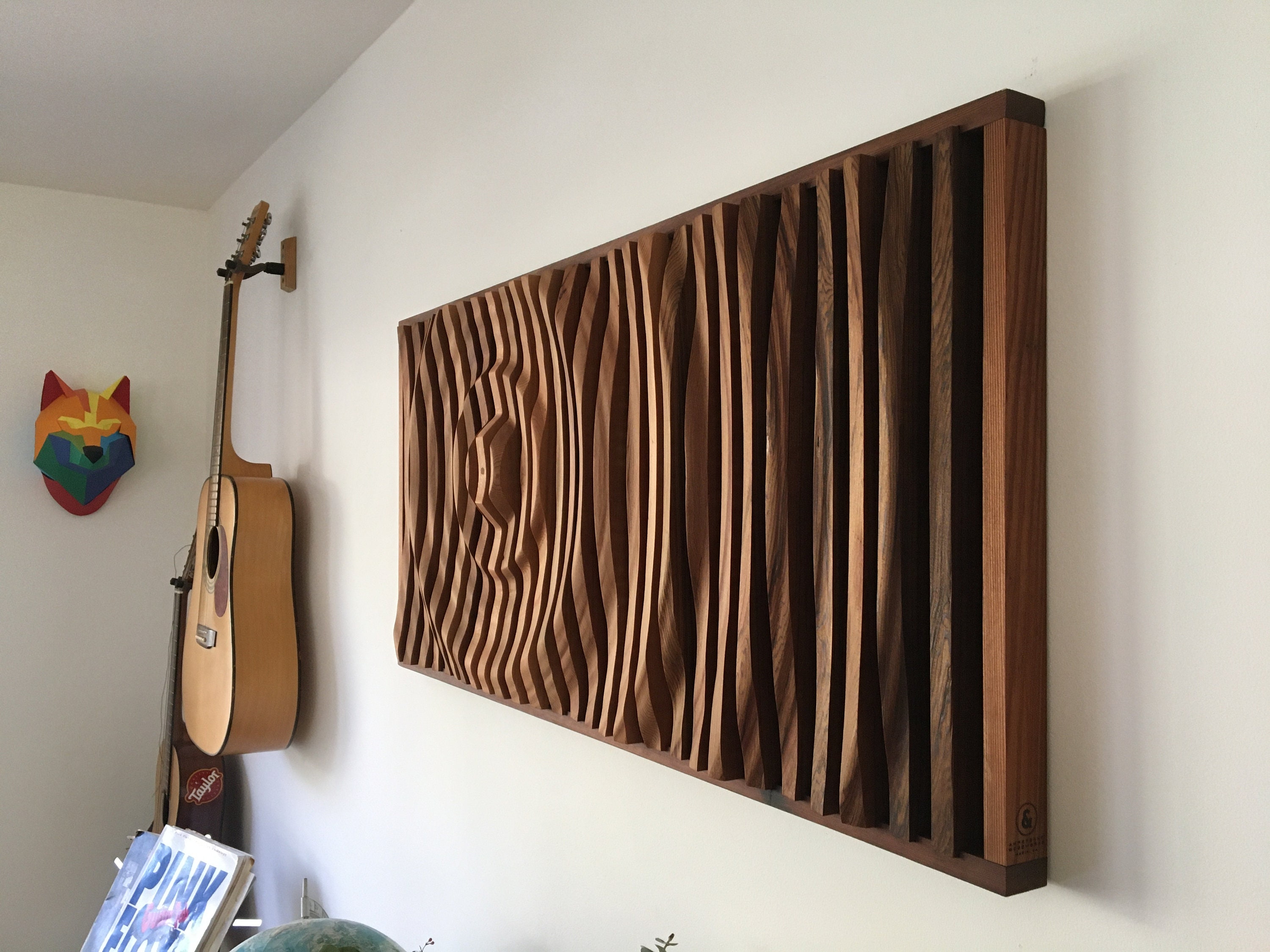 Wood Wall Art Cedar Wall Hanging Geometric Wall Art Handmade Wood Craft — free download