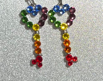 Heart Key Rainbow Pride