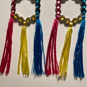 Pansexual pride earrings