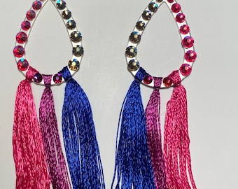 Bi Pride Pear Shaped Earrings