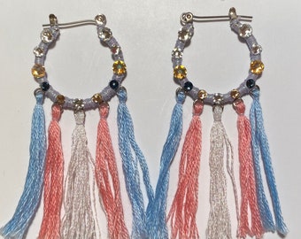Trans Pride Wrapped Earrings