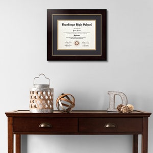 8.5x11 Diploma Frame, Modern College Frame, Graduation Frame, Certificate Hanging, Academic Frame, Degree Frame, Diploma Display, D-8.5x11