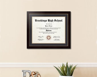 16x20 Diploma Frame, Certificate Frames, College Degree Frame, Graduation Gift, Custom Diploma Frame, Picture Frame, ArtToFrames  (D-16x20)