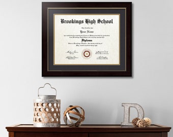 13x17 Diploma Frame, College Diploma Frame, Certificate Frame, Document Frame, Graduation Gift, Diploma Holder, Custom Size Framing, D-13x17
