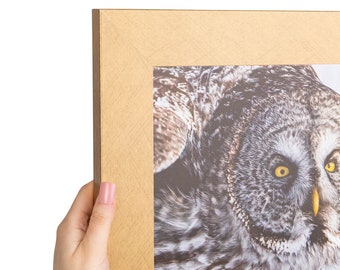 Marco para fotografías ArtToFrames de oro metálico, marco para póster de 2 pulgadas de ancho, fabricado en MDF (WOM-4500)
