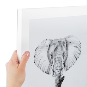 24x30 inch Frame, Sleek White Picture Frame, 1.25&quot; wide, MDF Frame, 060 Plexi Glass, Classic Poster Frame, Best Gift,(3966-24x30)ArtToFrames
