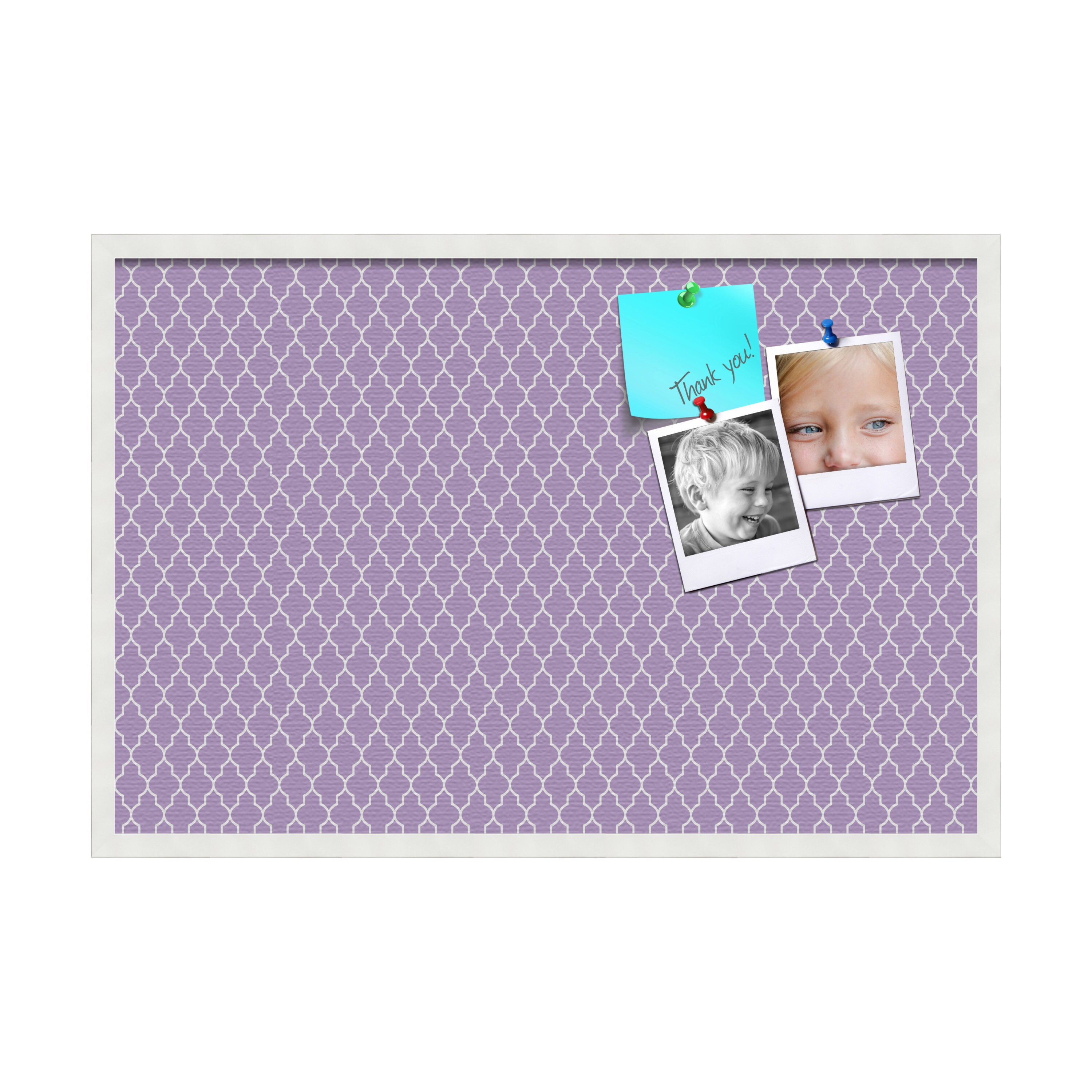 PinPix Cork Board, Bulletin Board, Purple Board, Nursery Wall Board, Kids Room Pin Board, Framed Cork Board, Message Board (PP-489-3966)