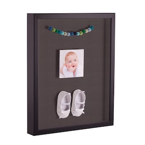 Keepsake Shadow Box, Black Shadowbox, Modern Case Frame, Wooden Memory Box, Wall Display Case, Shadowbox Frame, Wedding Shadow Box, Hanging