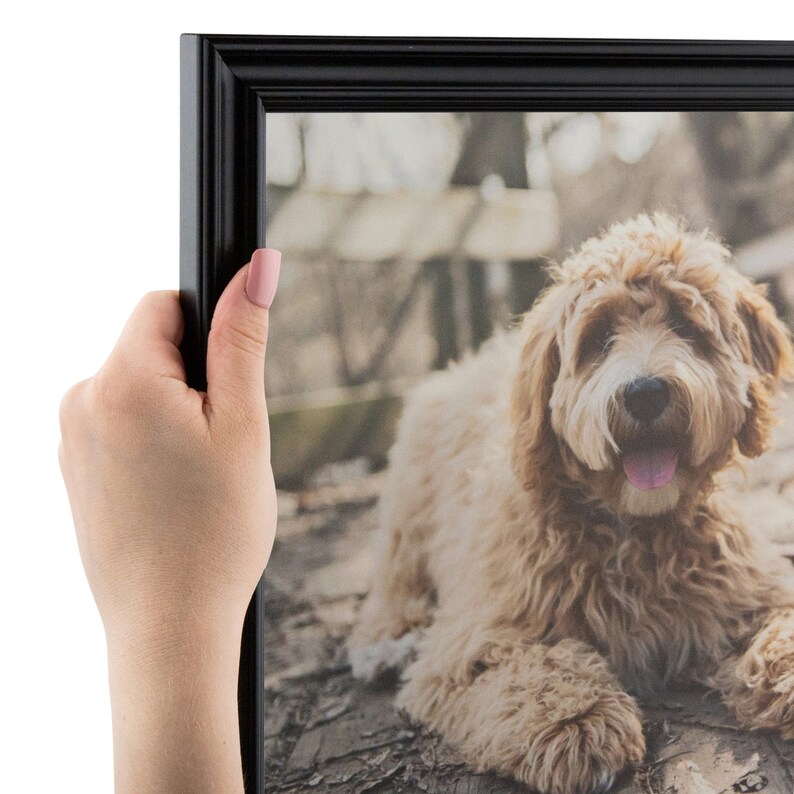 ArtToFrames Custom Picture Poster Frame – Stained Cherry Red, 1.5″ Wide Wood – Made To Order In USA