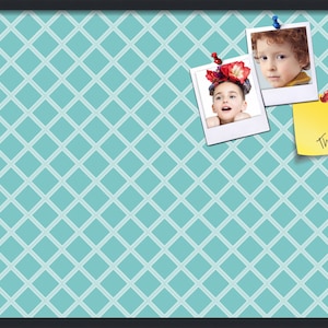 Teal Bulletin Board, Modern Cork Board, Framed Pin Board, Teen Gift, Office Pinboard, Teenager Gift, School Corkboard, (PP-1799-3926)