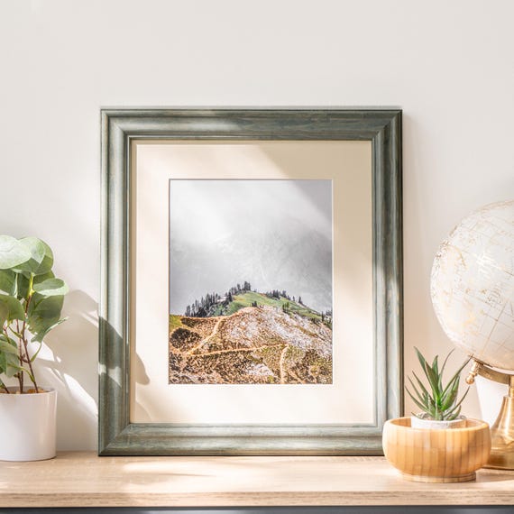 ArtToFrames 22x23 Inch Green Picture Frame, Green Wood Poster Frame 4442