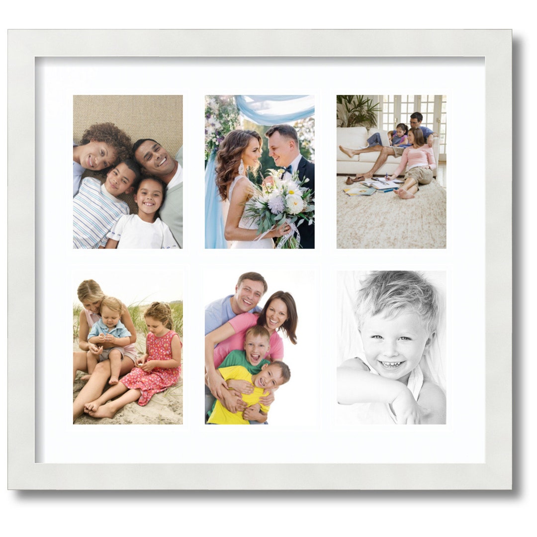 Collage Frame With 6 Openings, Multi Openings Frame 5x7, Collage