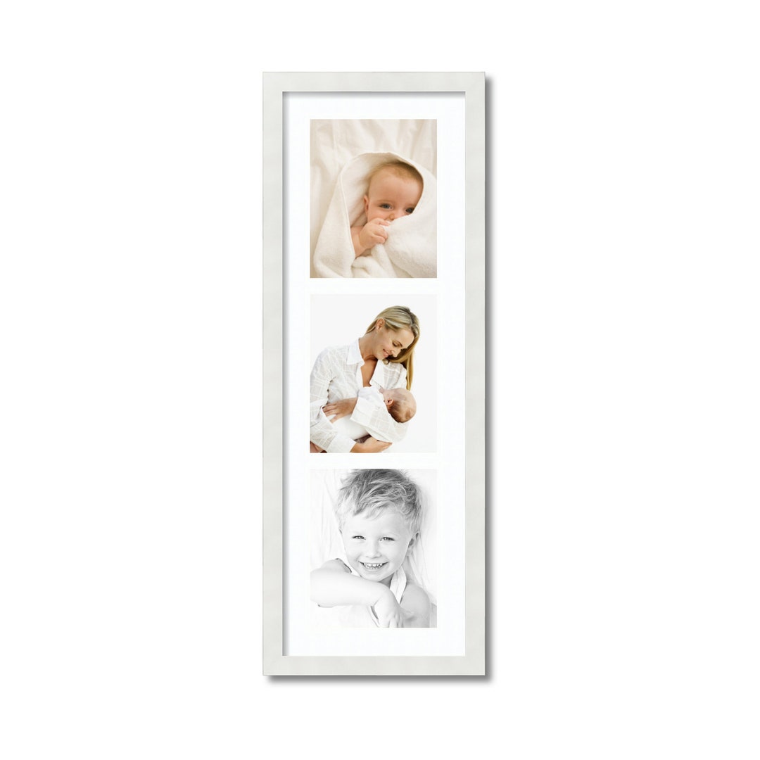 Triple 8x10 Frame, Three Picture Frame, Vertical Collage Frame, 3