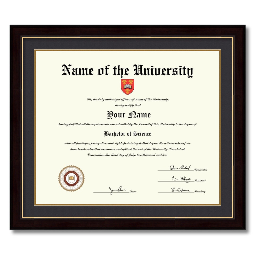 14x17 Diploma Frame, Certificate Frame, Graduation Gift, Document Frame