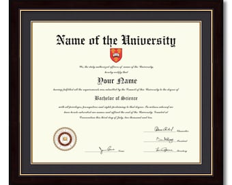 14x17 Diploma Frame, Certificate Frame, Graduation Gift, Document Frame, College Diploma Frame, University Frames, ArtToFrames  (D-14x17)