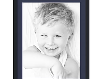 18x24 Matted Picture Frame with 22x28 inch Black Poster Frame Matted with 2 Inch Single Mat, Over 62 Colors, 3926-18x24 by ArtToFrames