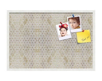 Framed Bulletin Board, Decorative Cork Board, Pinboard For Girl Room, Message Board, Memo Board, Push Pin Board, Home Office, PP-1883-3966