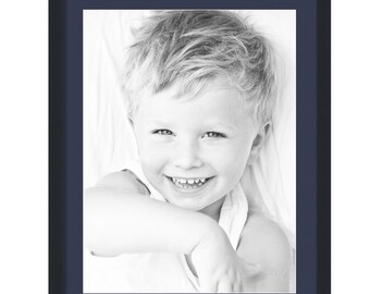 18x24 Matted Picture Frame with 22x28 inch Black Poster Frame Matted with 2 Inch Single Mat, Over 62 Colors, 3926-18x24 by ArtToFrames