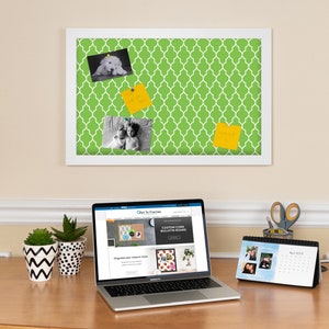 Green Pin Board, Memo Board, Bulletin Board, Pin Display Board, Photo Display Board, Dorm Decor ~ Multiple Sizes Available ~ PP-107-3966-281