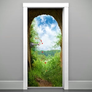 3D DoorPix Door Decal, Dorm Door Mural, Dorm Room Decor, Bubble Free Door Sticker, Peel and Stick Vinyl Door Sticker, Full Door Cover Decal