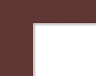 8x12 Maroon / Maroon Custom Mat for Picture Frame with 4x8 image opening size (Mat Only, Frame NOT Included-Mat-4x8)