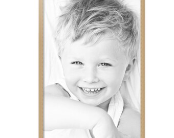 ArtToFrames 22x34" Clear Finish on Hard Maple Frame - Comes with Plexi Glass and Wire Pack
