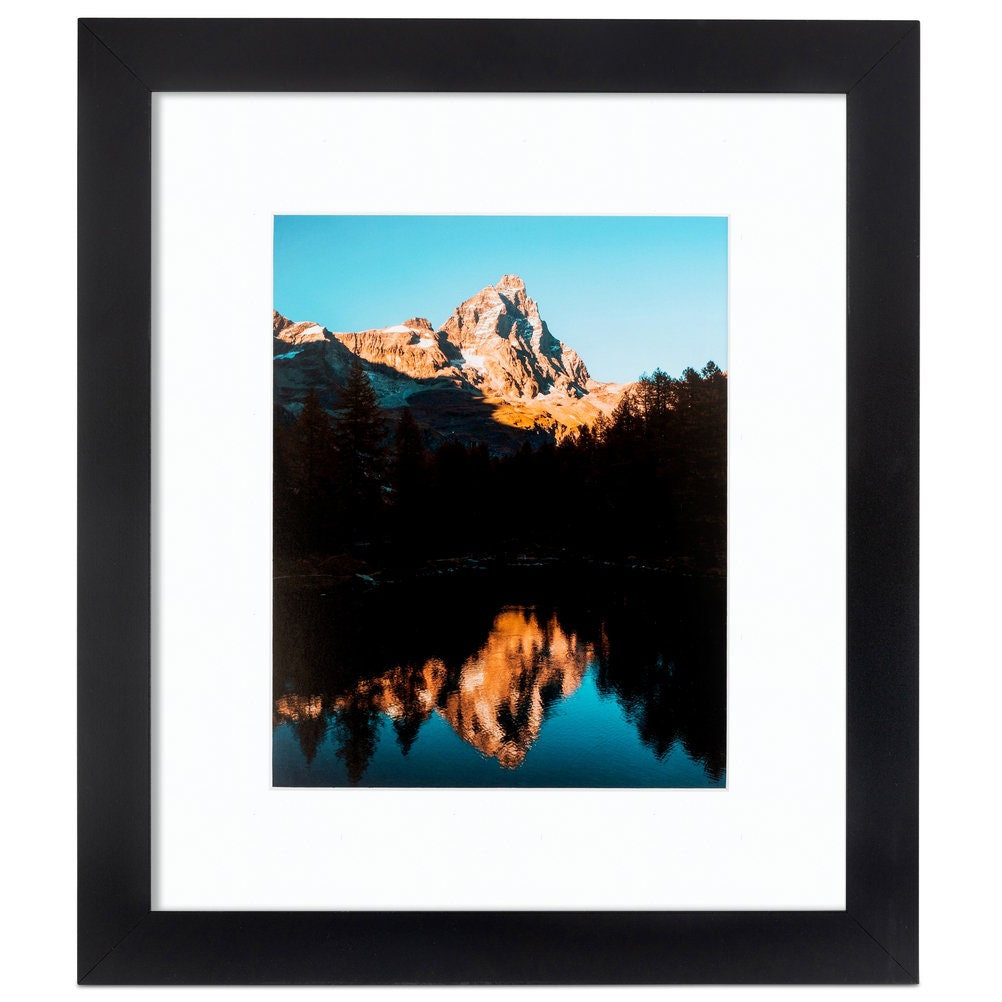 14x24 Frame, Black Matte Frame, Frame With Plexi Glass, Modern