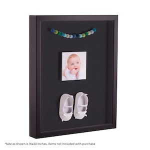 Custom Size Shadow Box, Black Shadow Box Frame, Wall Shadow Box, Wall Mounted Shadowbox, Shadowbox Frame, Modern Shadow Box, Birthday Gift image 4
