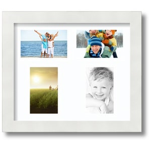 4 3x5 Photo Frame, Collage Frame, Multi Photo Frame, 4 Opening Frame, Family Photo Frame, Multi Aperture ~ 60+ Mat Color Options ~ 136-3966