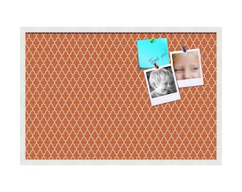 Quarterfoil Corkboard, Orange Pin Board, Vibrant Bulletin Board, Cork Board, Tangerine Notice Board, Apricot Message Board (PP-328-3966)