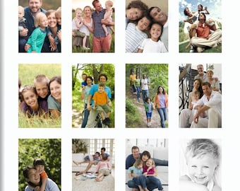 12 4x6" Opening Collage White Mat, Mat Only, Frame and Plexi Not Included