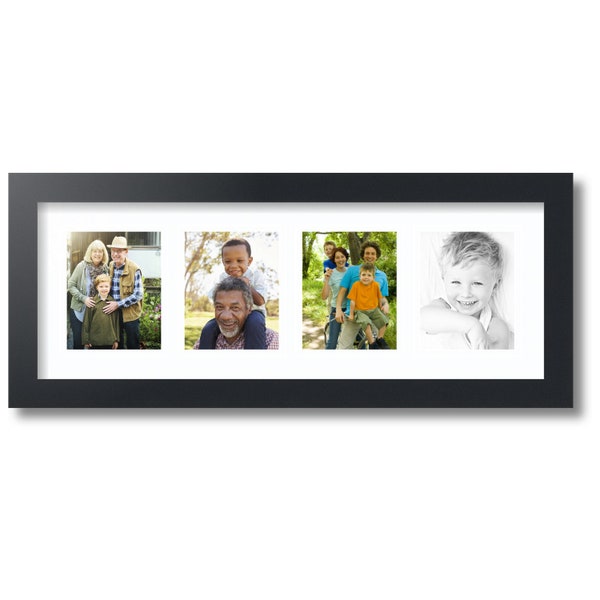 4x5 Picture Frame, Four Photos Frame, Family Collage Frame, 4 Opening Frame, Multi Photo Frame, Birthday Gift,Frame With Plexi Glass 16-3926
