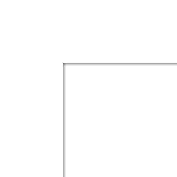 6x8 Black Picture Frame Mat With 2x4 Opening - Custom Mat Board