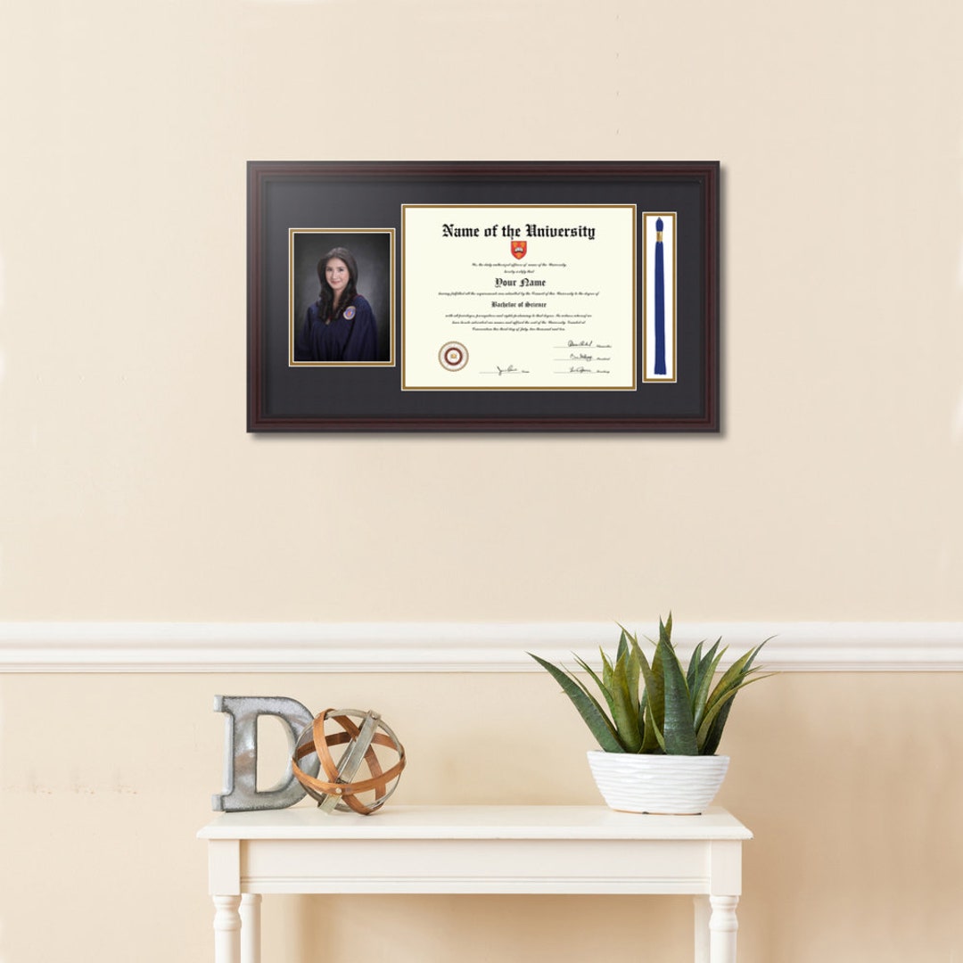 Diploma Frame With Tassel, Graduation Gift, Available in Multiple Sizes