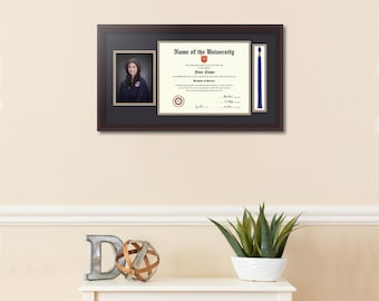 Diploma Frame With Tassel, Graduation Gift, Available in Multiple Sizes, Graduate Frames, Diploma Holder, Custom Diploma Frame,Graduate Gift