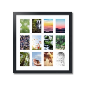Multi Photo Frame, 4x6 Collage Frame, 12 Openings Frame, Multi Picture Frame, Photos Display, Wedding Gift, Multi Aperture Frame, 228-3926