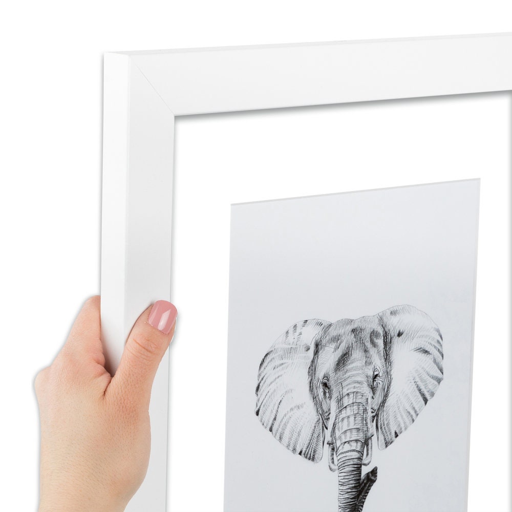 3 5x7 Frame, 3 Opening Frame, White Collage Frame, Triple Photo Frame ...