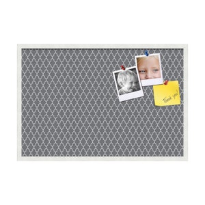 Cork Board With Frame, Bulletin Board, Decorative Cork Board, Quatrefoil Board, Kids Pinboard, Photo Display Board, Best Gift ~ PP-583-3966