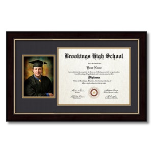 Diploma Frame With Picture, Modern College Diploma Frame, Certificate Holder, Graduation Gift, Custom Diploma Frame, Diploma Display, DI image 2