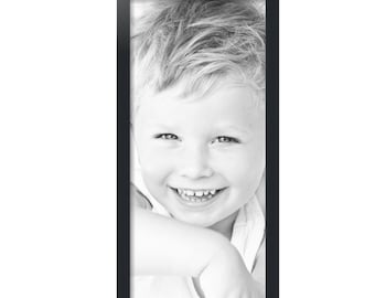 ArtToFrames 12.5x30" Satin Black MDF Frame - Comes with Plexi Glass and Wire Pack