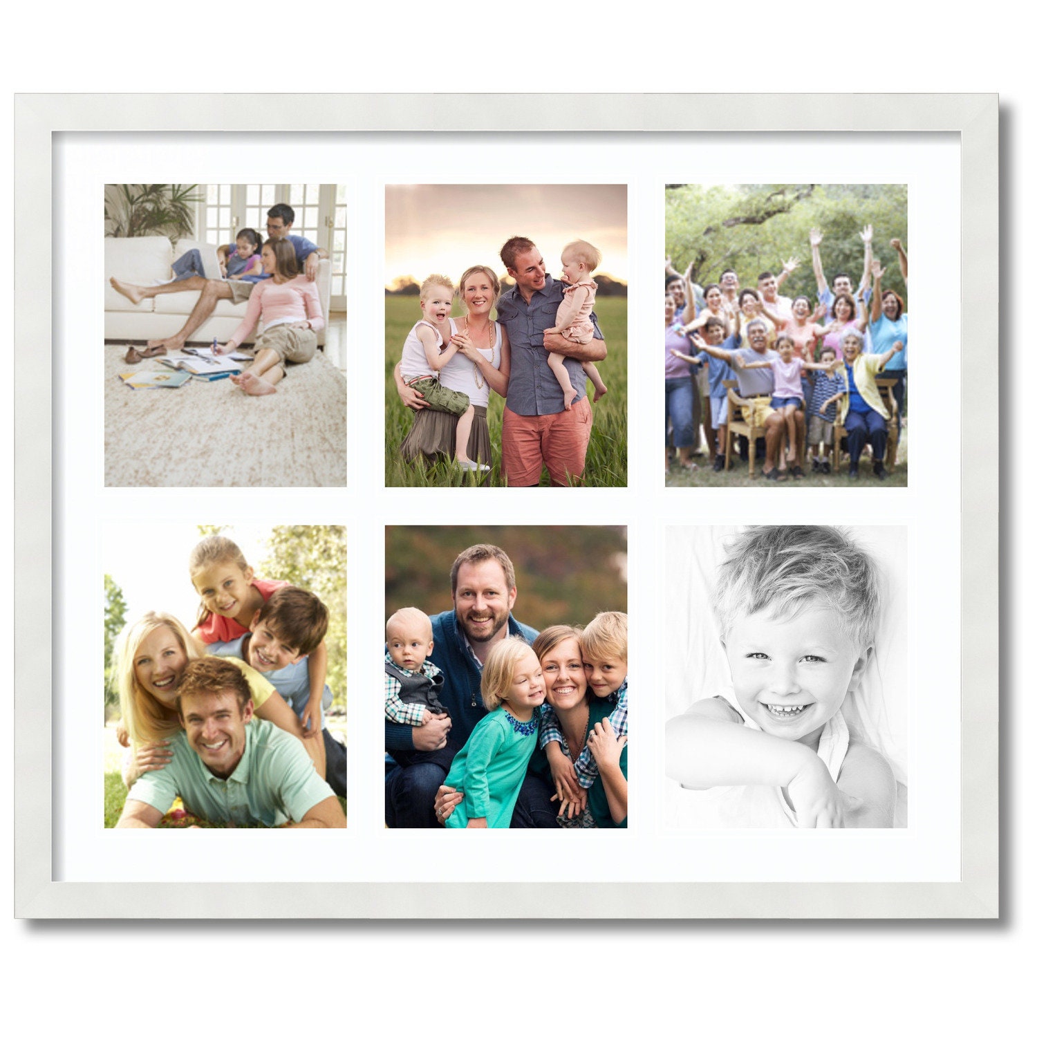 Collage Frame Gift, Picture Frame, 6 Openings Frame, Gift for