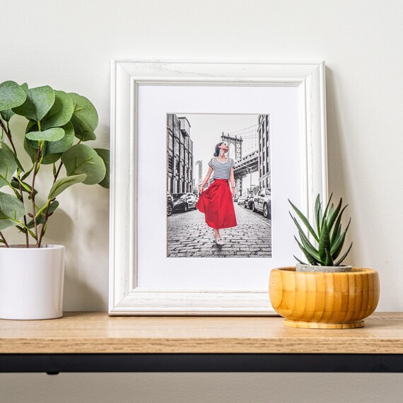 24x30 Matted Picture Frame With 28x34 Inch off White Wash on Ash Frame Matted With 2 Inch Mat Over 60 Mat Colors 4098 24x30 Arttoframes Etsy UK