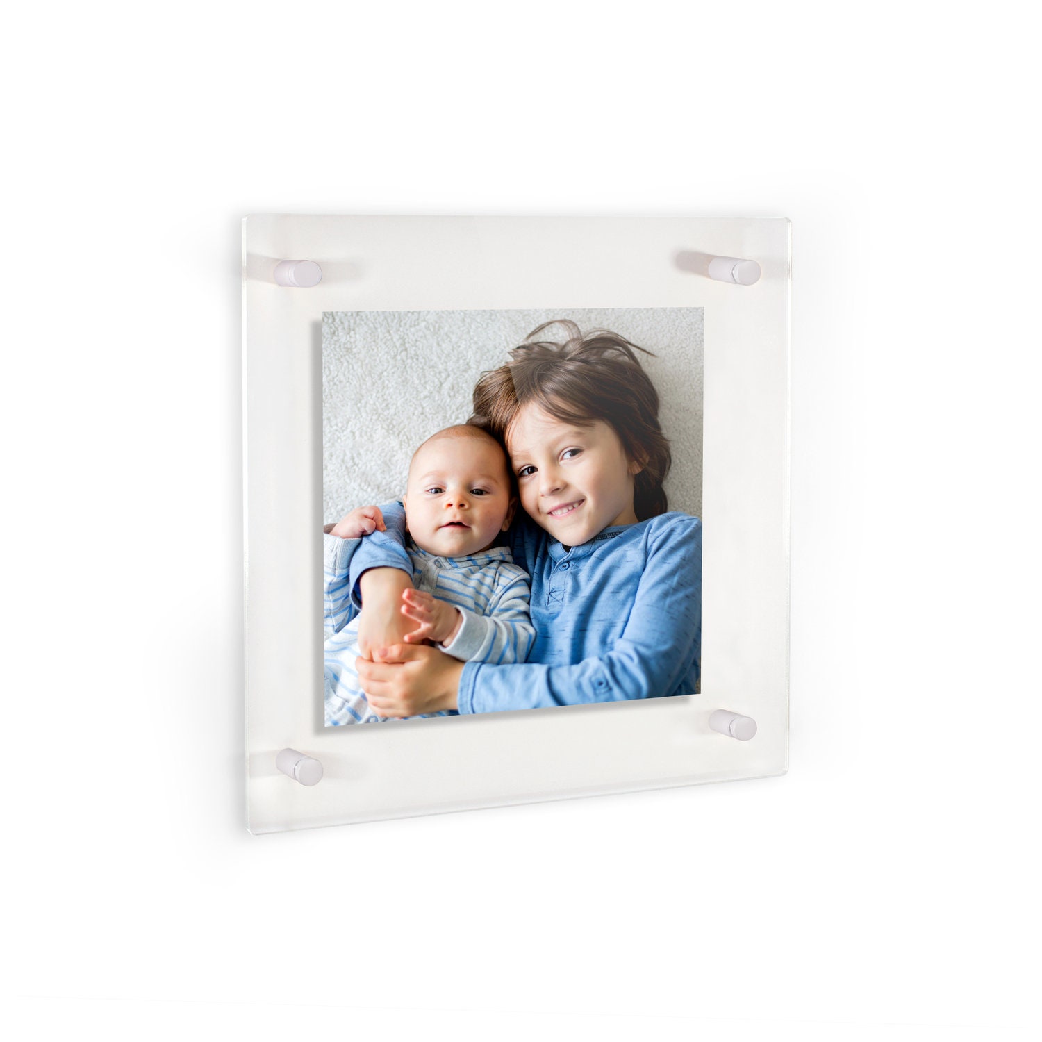 16x20 Acrylic Display, Floating Photo Holder, Sleek Picture Frame, Standoff  Image Panel, Empty Frame for Artwork, Modern Acrylic Frame, 