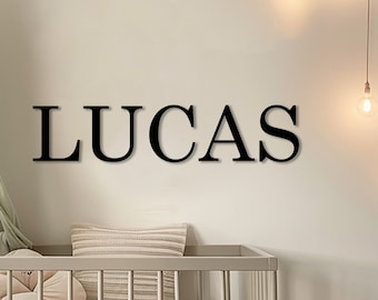 Custom Baby Name Sign – Personalized Wooden Nursery Wall Decor for Boys & Girls, Wooden Letters for Kids Room, Baby Name Art