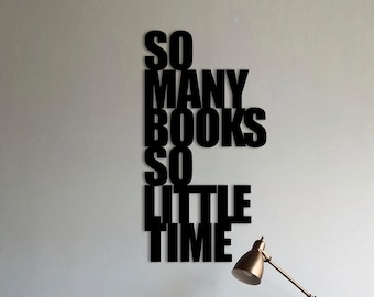 Library Sign Wall Decor, Book Shelf Text Wood Decor, Gift for Book Lover, Bookish Sign, Book Wood Sign, Bookcase Sign, Bookish Room Decor,