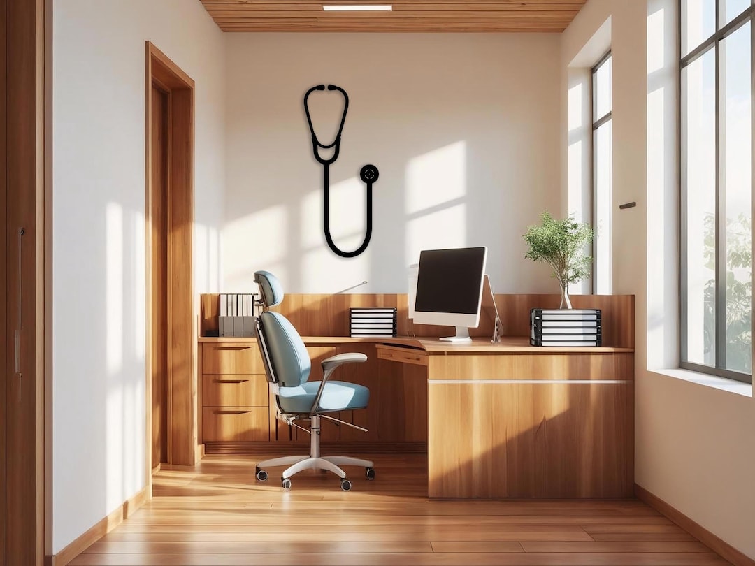 Health Science Decor Stethoscope Wall Decor, Doctor Clinic Art, Medical Themed Home & Office ...