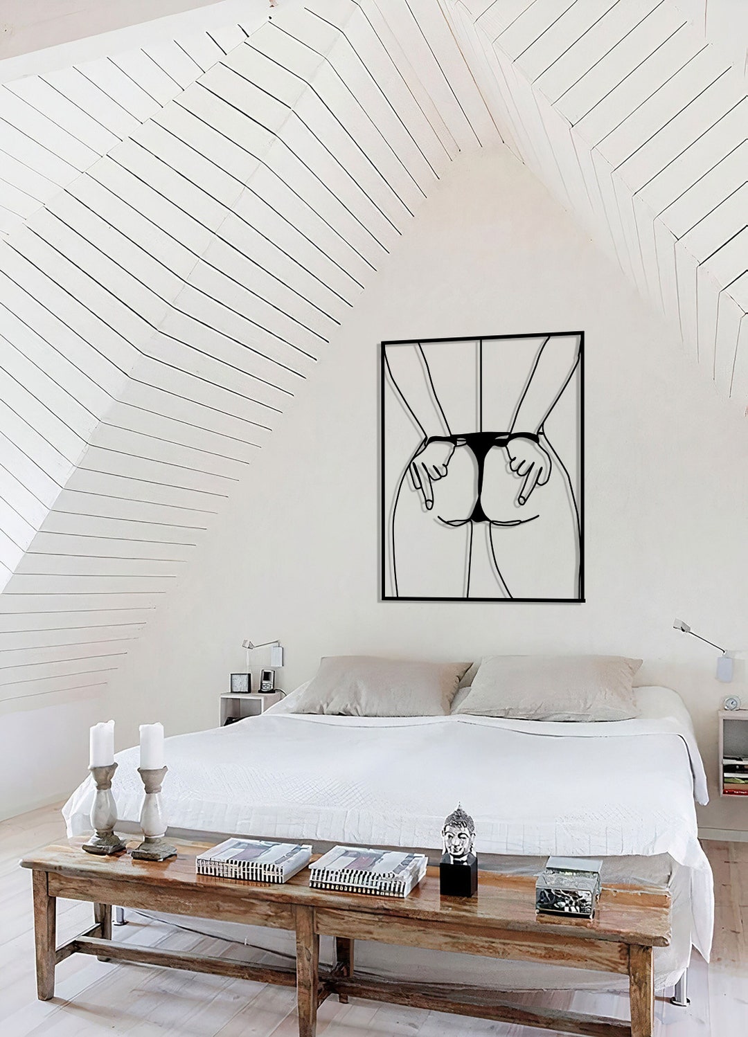 Nude Ass Wall Decor Sexy Ass Art Wooden Hangings 18 Deco - Etsy