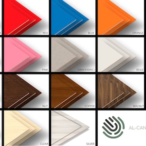 Puede incluir: Una colecci&oacute;n de 15 muestras diferentes de color y veta de madera para un proyecto de dise&ntilde;o. Las muestras est&aacute;n dispuestas en una cuadr&iacute;cula y est&aacute;n etiquetadas con sus nombres.